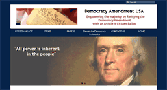 Desktop Screenshot of democracyamendmentusa.net